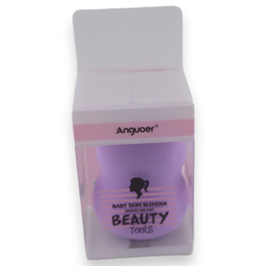 Lila Beauty Blender Make-up Schwamm von Anguoer in Verpackung, Baby Skin Blender für sanftes Auftragen von Kosmetik