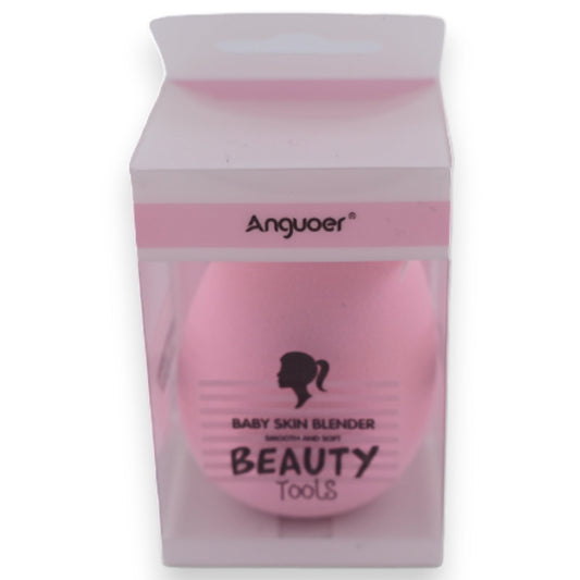Rosa Beauty Blender von Anguoer in Verpackung, Baby Skin Blender für weiche Haut, Beauty Tools Produkt