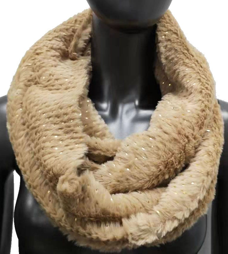 Beiger Sternen-Schlauchschal