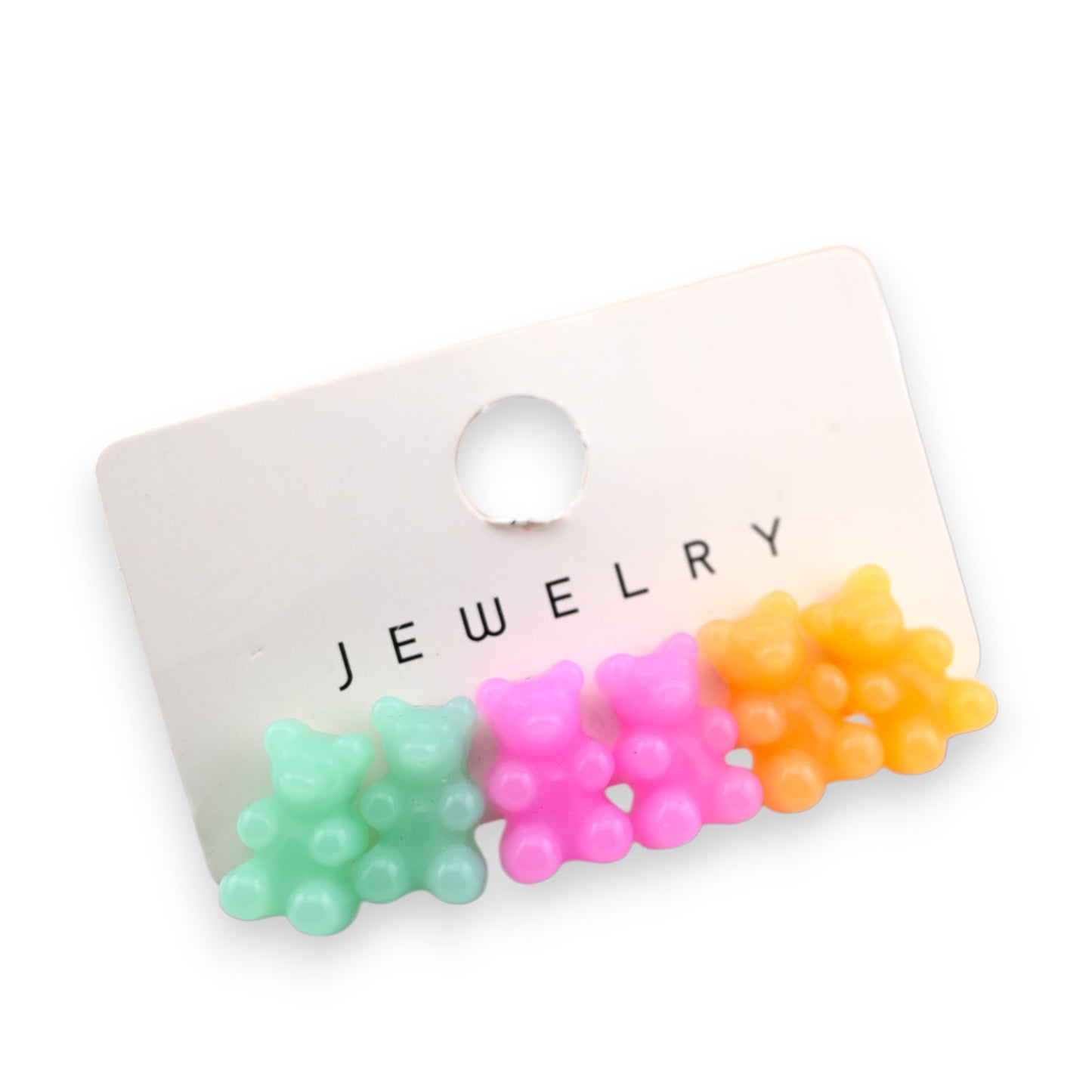 Lot boucles X3 d'oreilles petits nounours