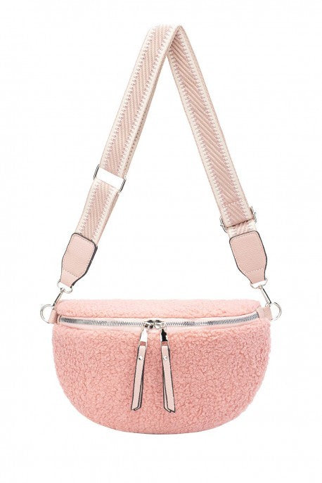 Umhängetasche David Jones Rosa Plüsch