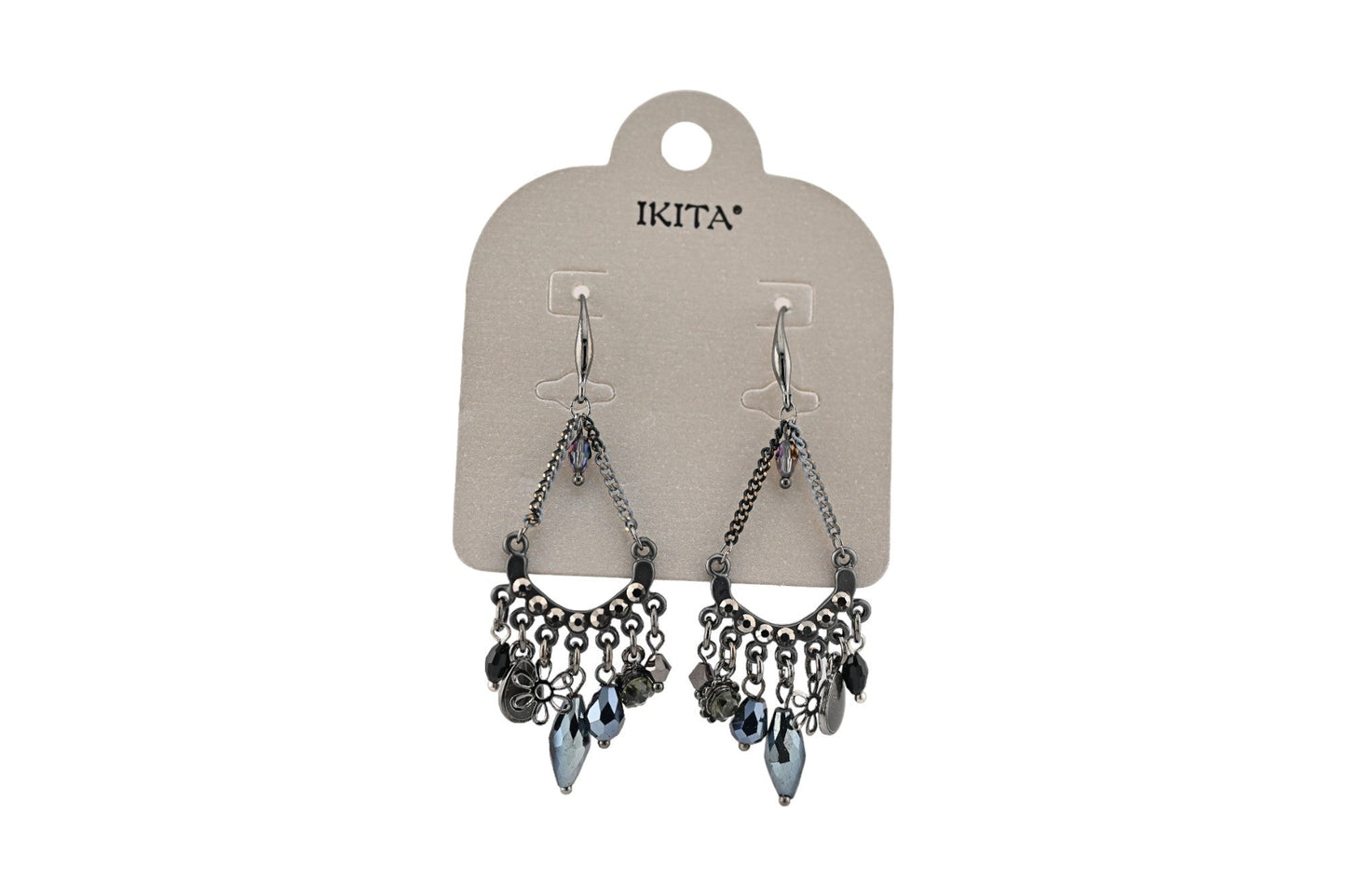 Graue Ikita Hängeohrringe