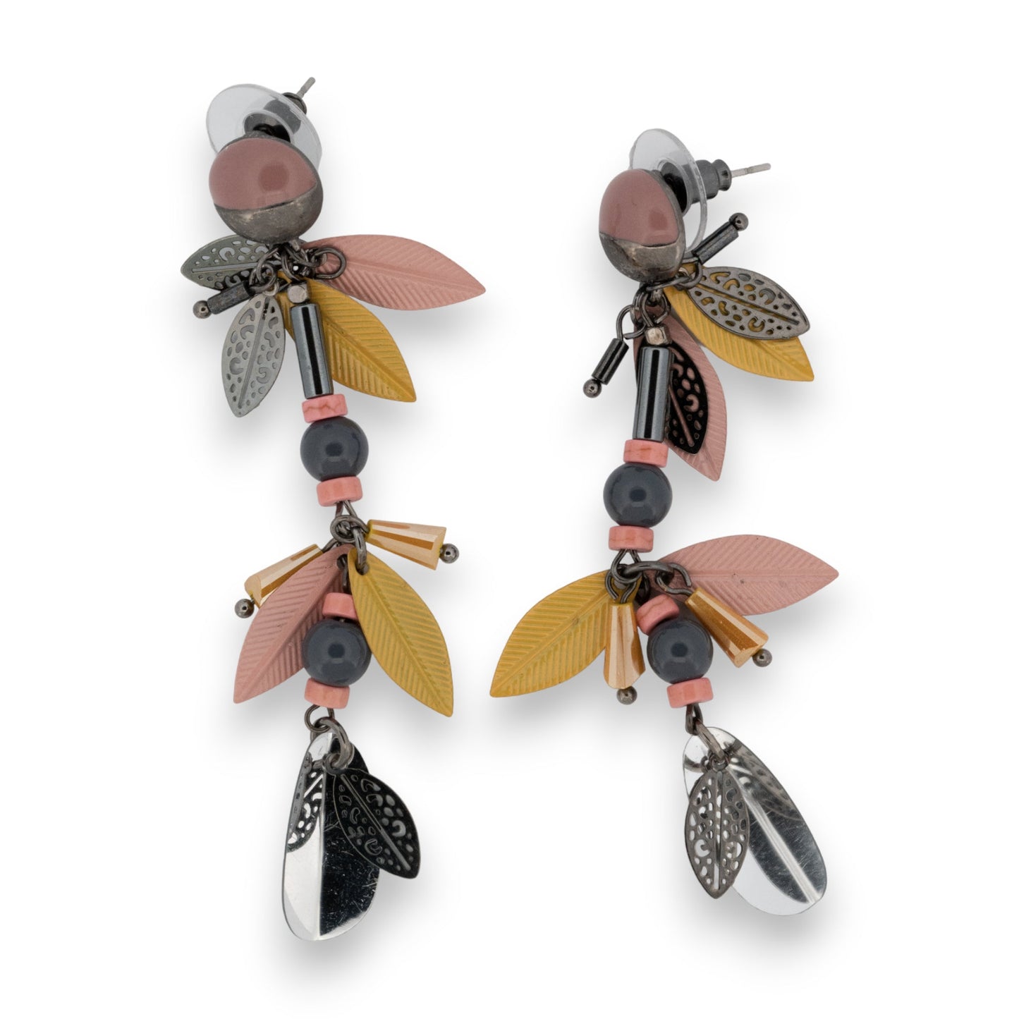 copy of Boucles d'oreilles créoles perles vert d'eau