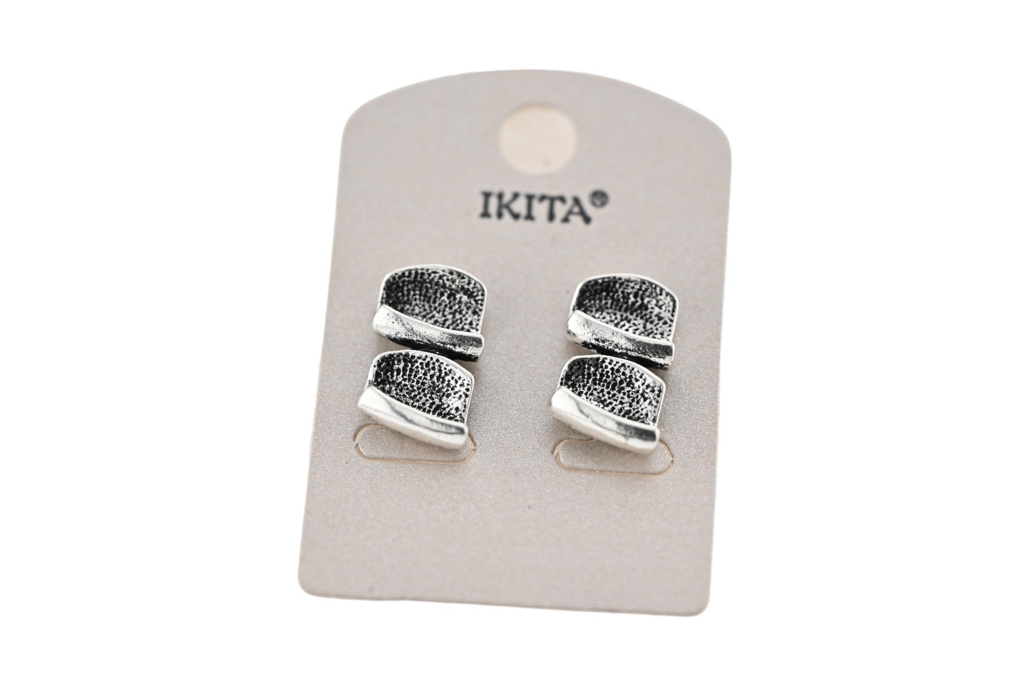 Ohrringe IKITA aus antik-silberfarbenem Metall