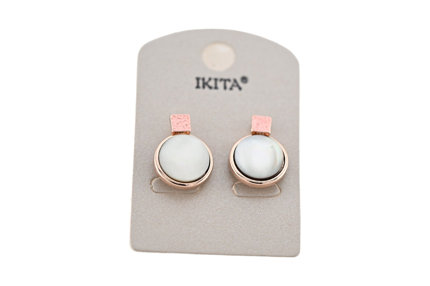 Ohrringe Ikita Perlmutt Rosa-Kupfer