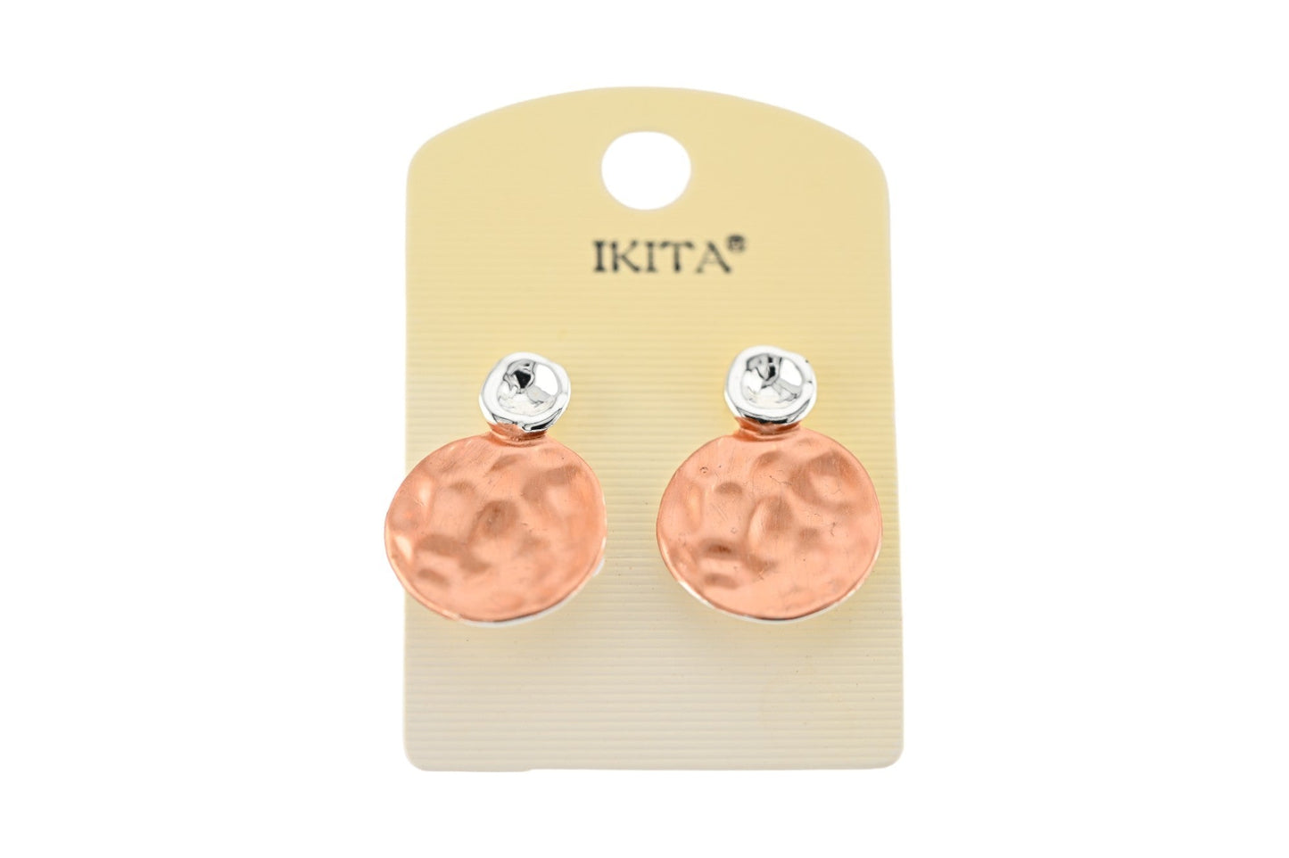 Zweifarbige Metall-Ohrringe von Ikita