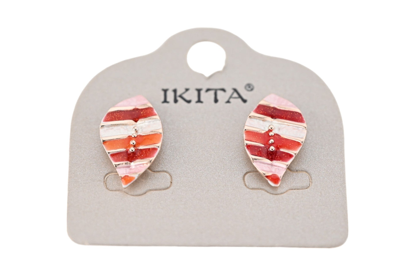 Ikita Ohrringe rote und orange Blätter