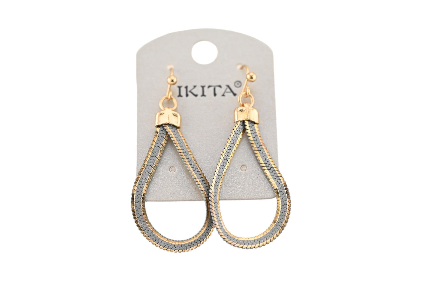 Zweifarbige Tropfen-Ohrringe von Ikita