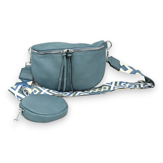 Jeansblau Gürteltasche Umhängetasche