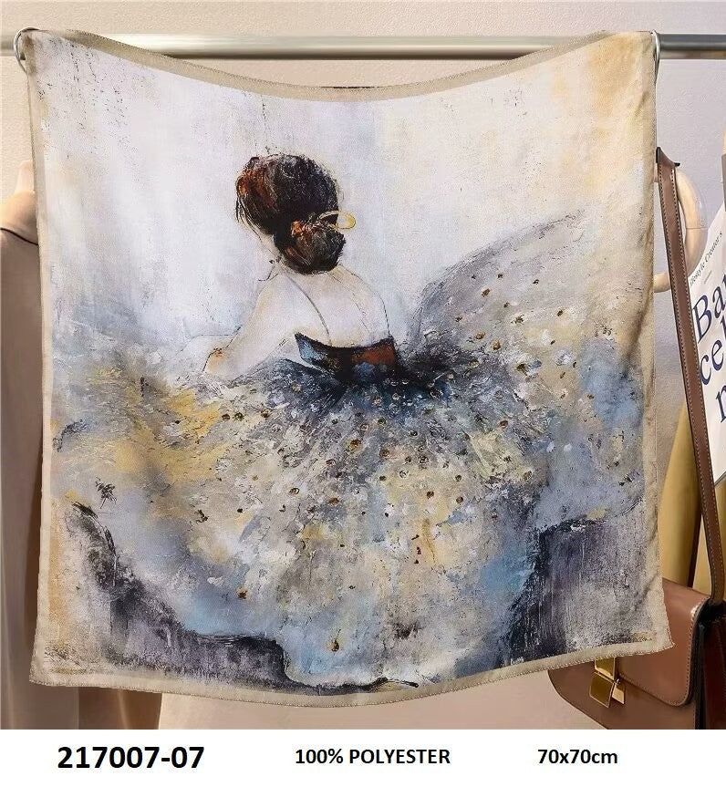 Künstlerisches Tänzerin-Sterntuch Quadratisch