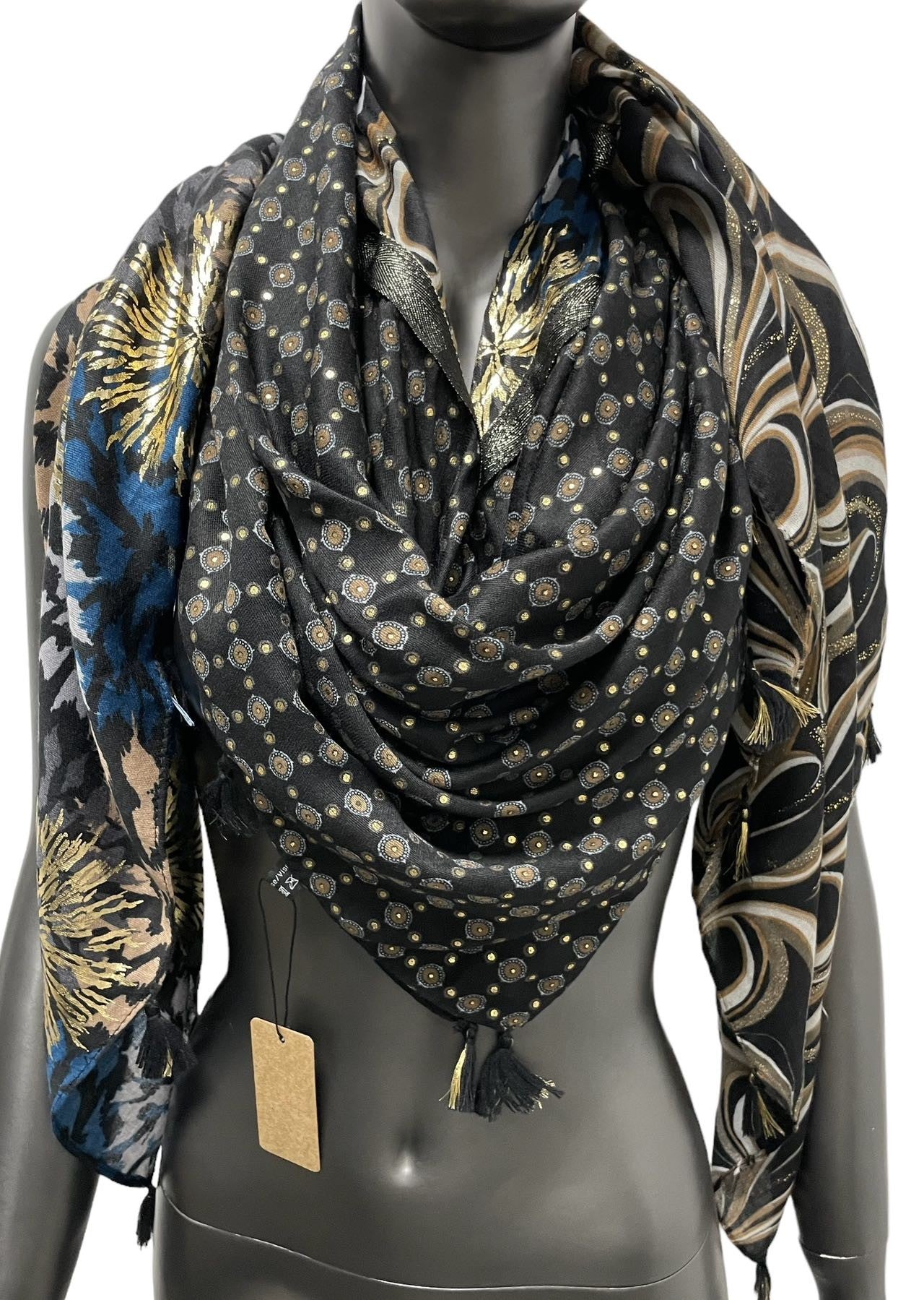 Luxus-Vierseiten-Patchwork-Tuch Quattro