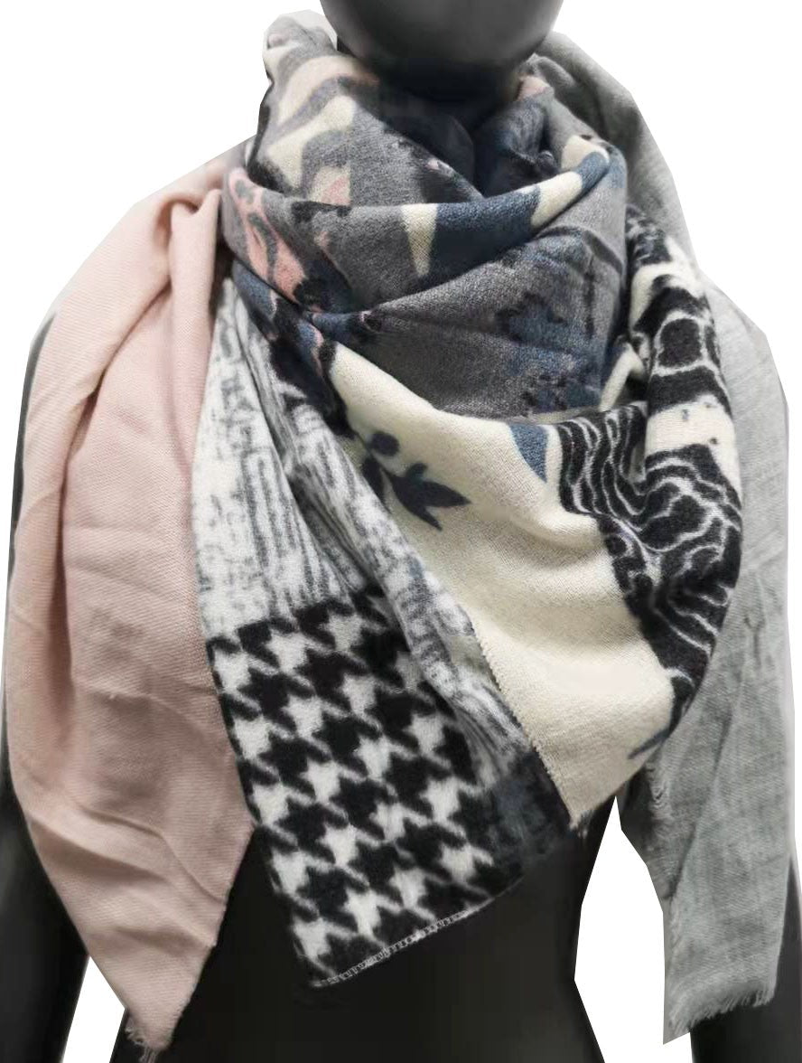 Patchwork-Schal Harmony