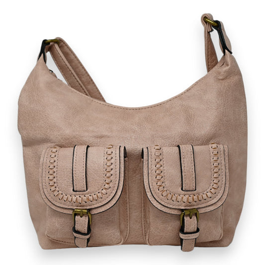 Doppeltaschen Rosa Umhängetasche