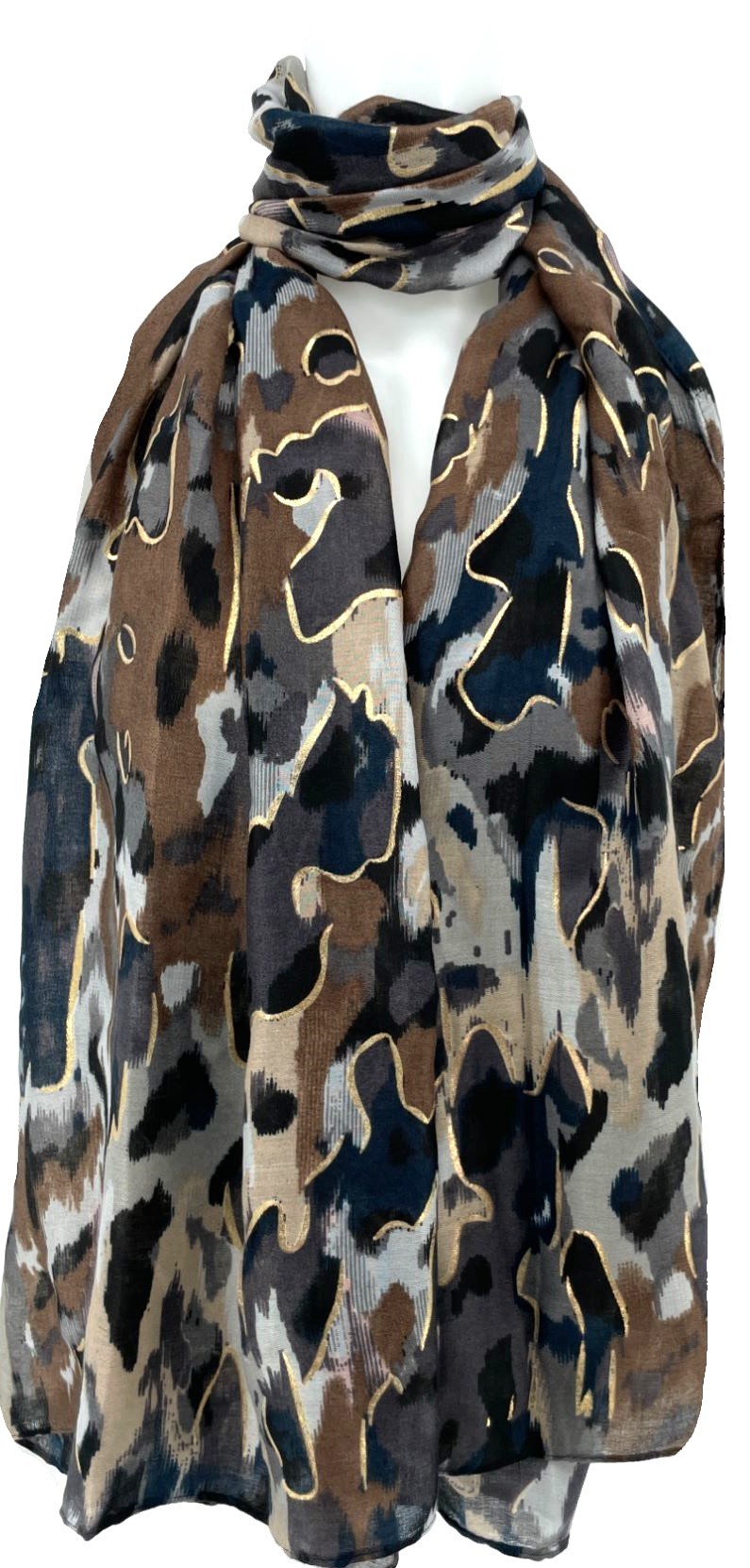 Schwarzes Camouflage-Halstuch