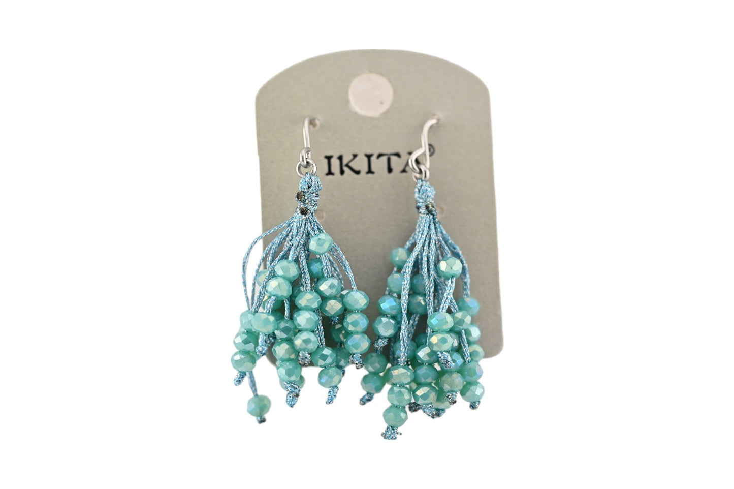 Ohrringe Cascade mit feinen Türkis-Perlen Ikita