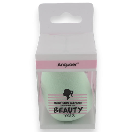 Anguoer Baby Skin Blender, hellgrüner Beauty-Schwamm für Make-up in Verpackung, Beauty Tools Produkt
