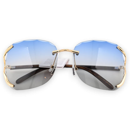 Fantasie-Sonnenbrillen in Blau-Grau