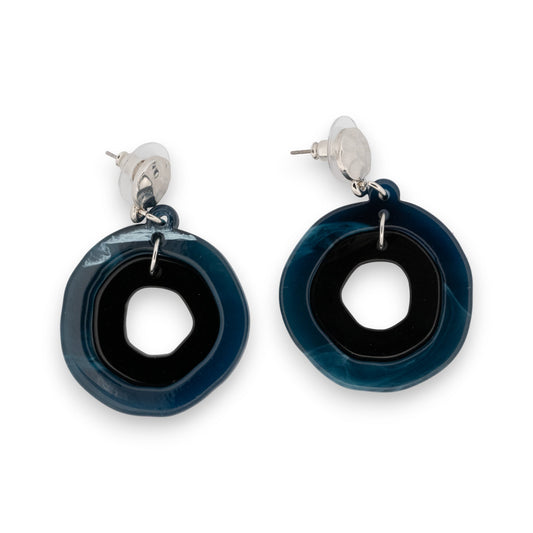 copy of Boucles d'oreilles créoles perles vert d'eau