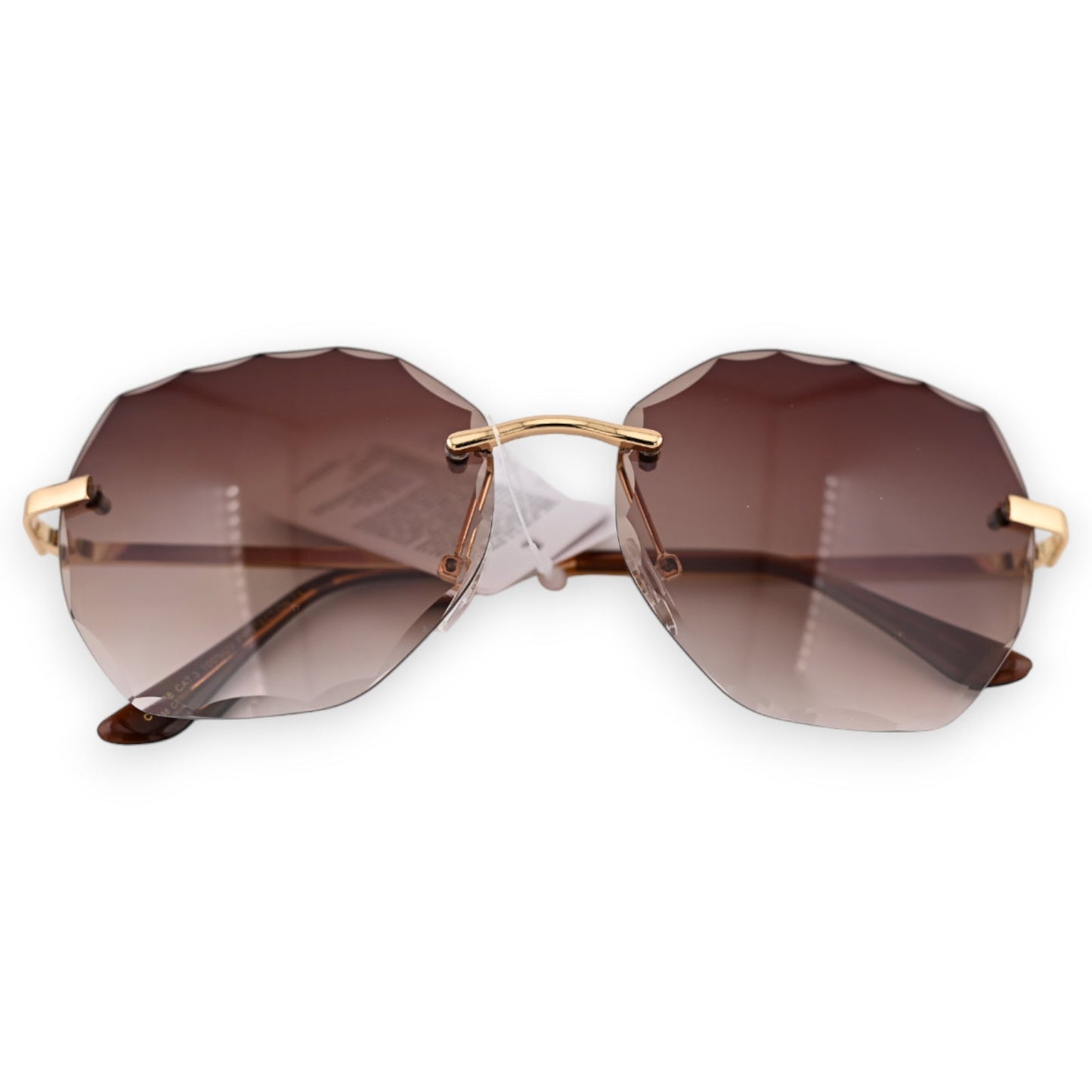 Brillen mit ovalförmigen Gläsern in braun getönt