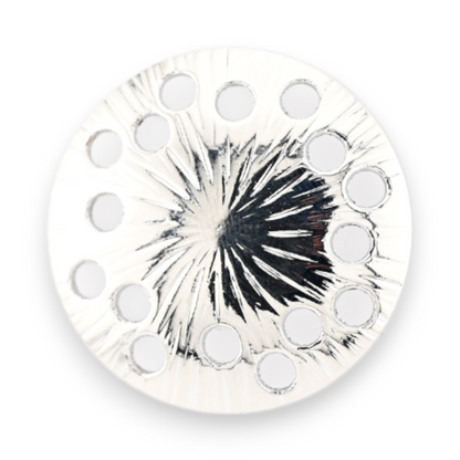 Magnetische Teddy-Brosche als sitzender bunter Bär, 4,5 cm