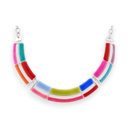 Silberne Regenbogen-Halskette von Ikita