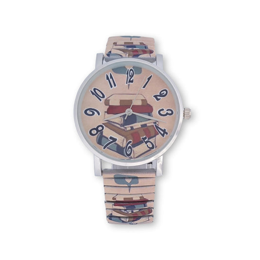 Frauenuhr elastisch Bücher Ernest E64001-012