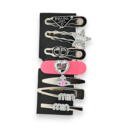 Set von 7 eleganten Haarspangen