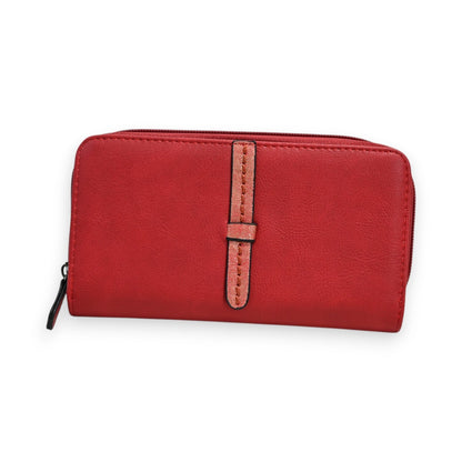 Elegante rote Geldbörse Mélanie Paris