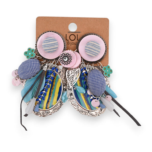 Fantasie-Clip-Ohrringe Lolilota Patchwork