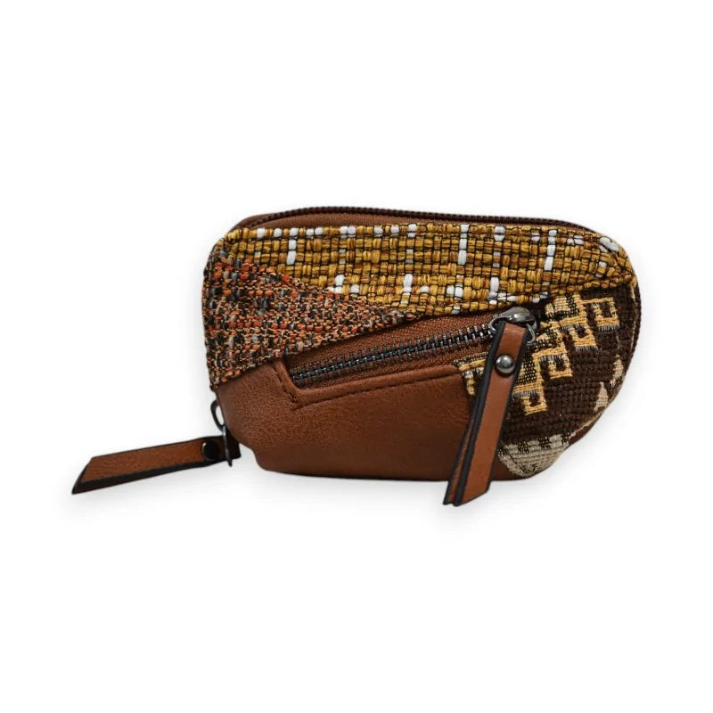 Portemonnaie Patchwork Mélanie Paris Braun