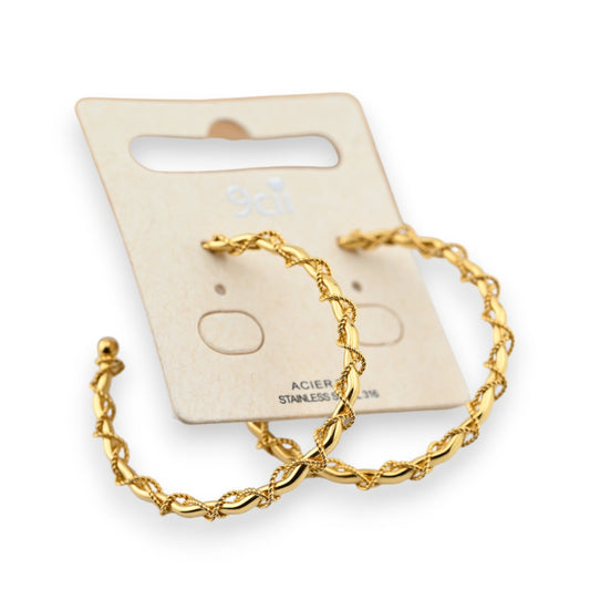 Ohrring Creole aus Goldstahl