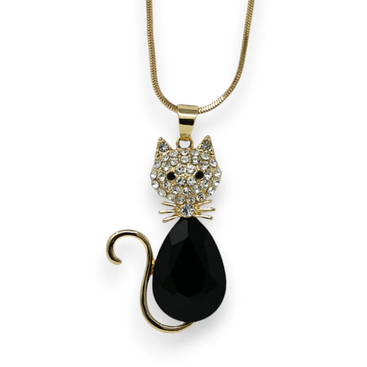 Langer goldenes, schwarzes und glänzendes Phantasie-Halsband