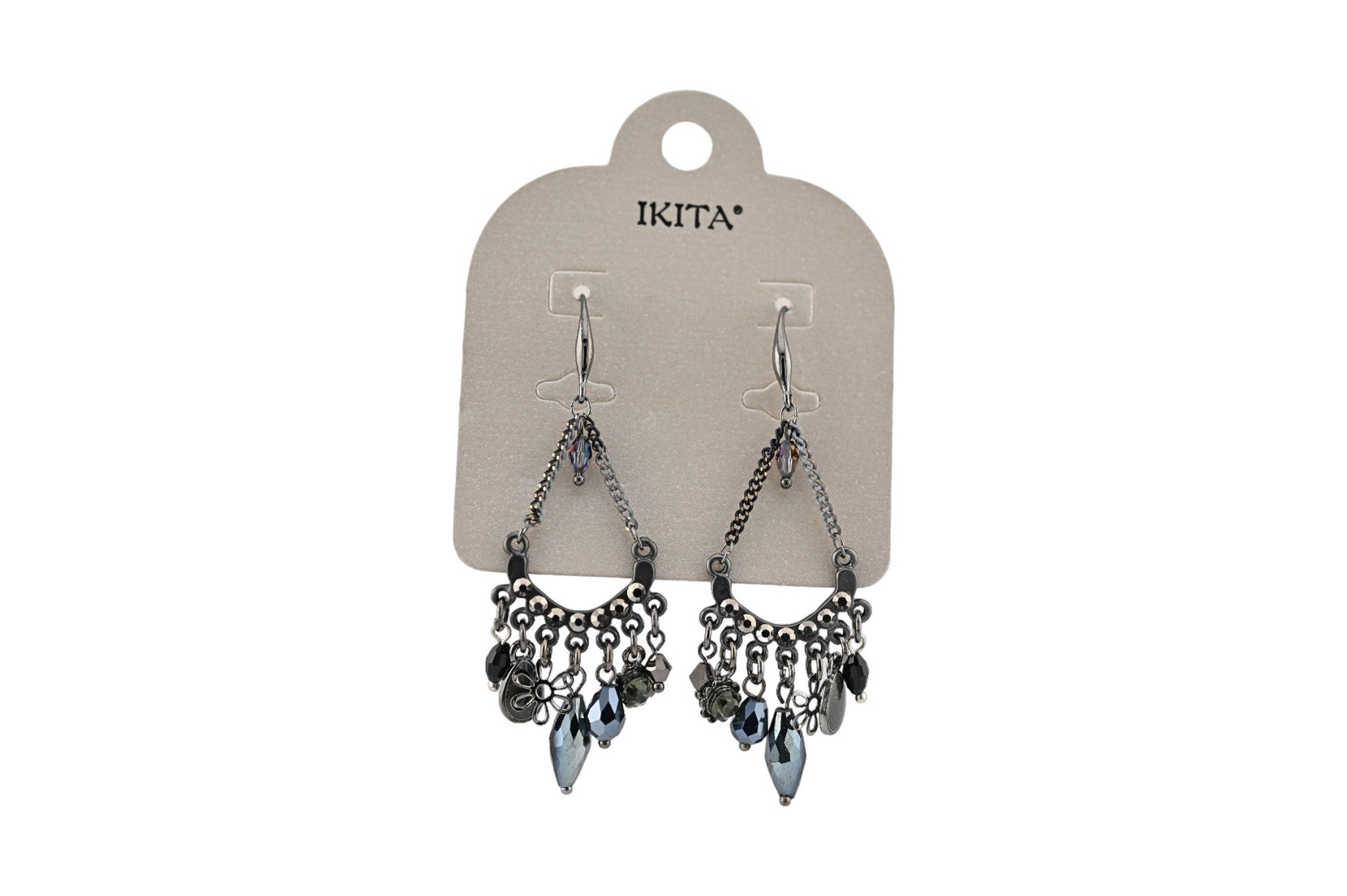 Graue Ikita Hängeohrringe