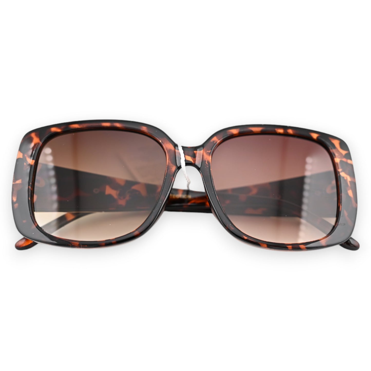 Große Leopard-Brille mit goldenen Finishings