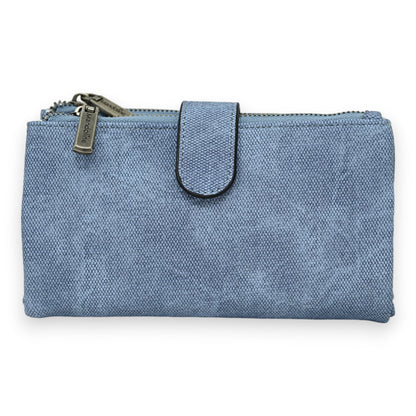 Begleitende blau Jeans verwaschene Brieftasche