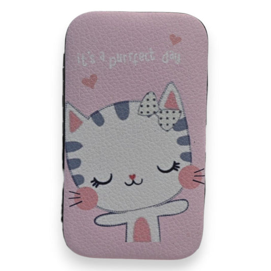 Kawaii Katzen-Maniküre-Set in Rosa, 6-teilig