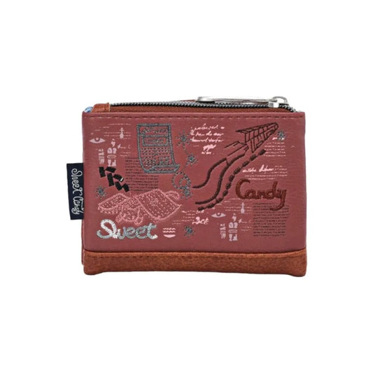 Kleine Geldbörse Sweety Candy kamelbraun und braun