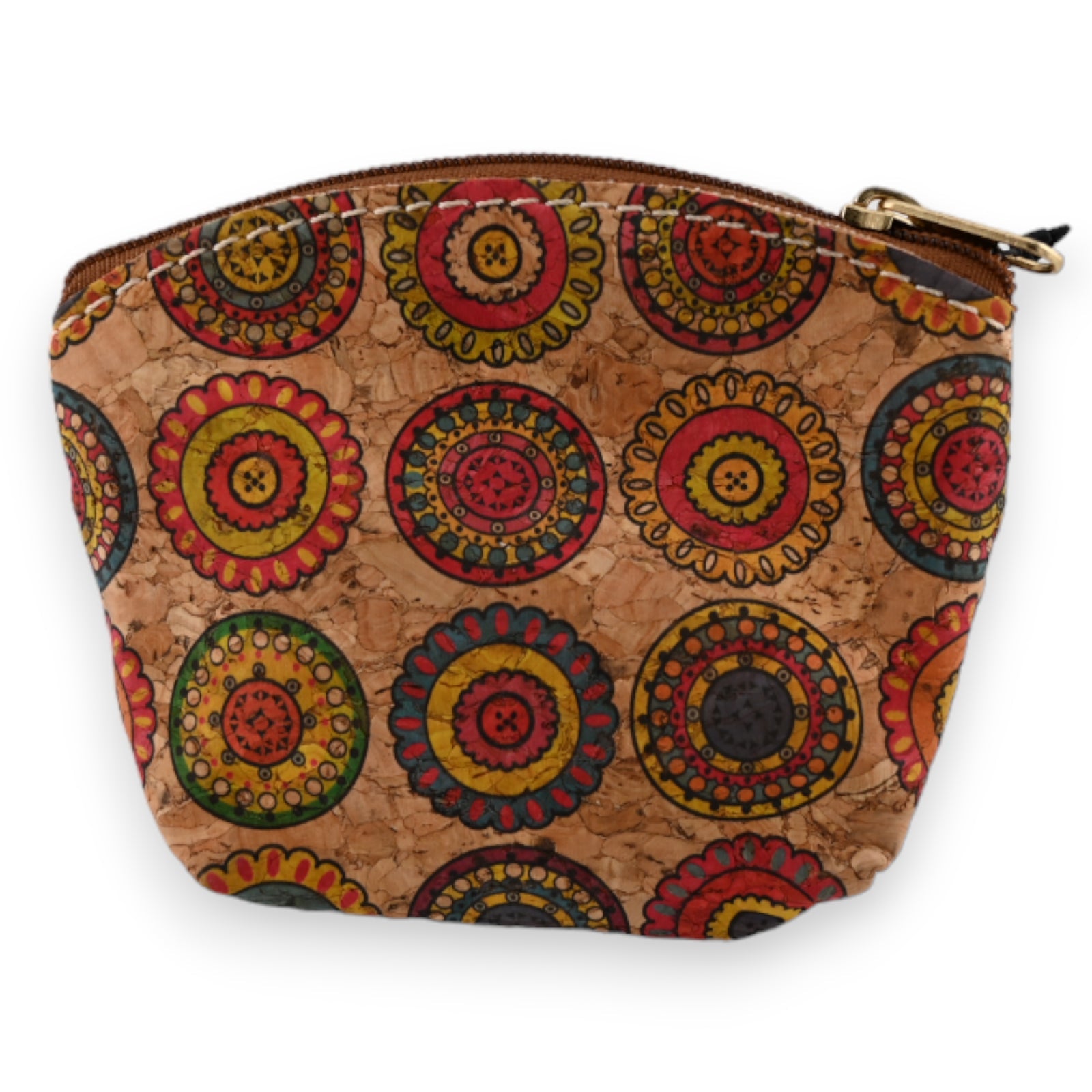 Kleiner Lederrundbörse, mehrfarbig