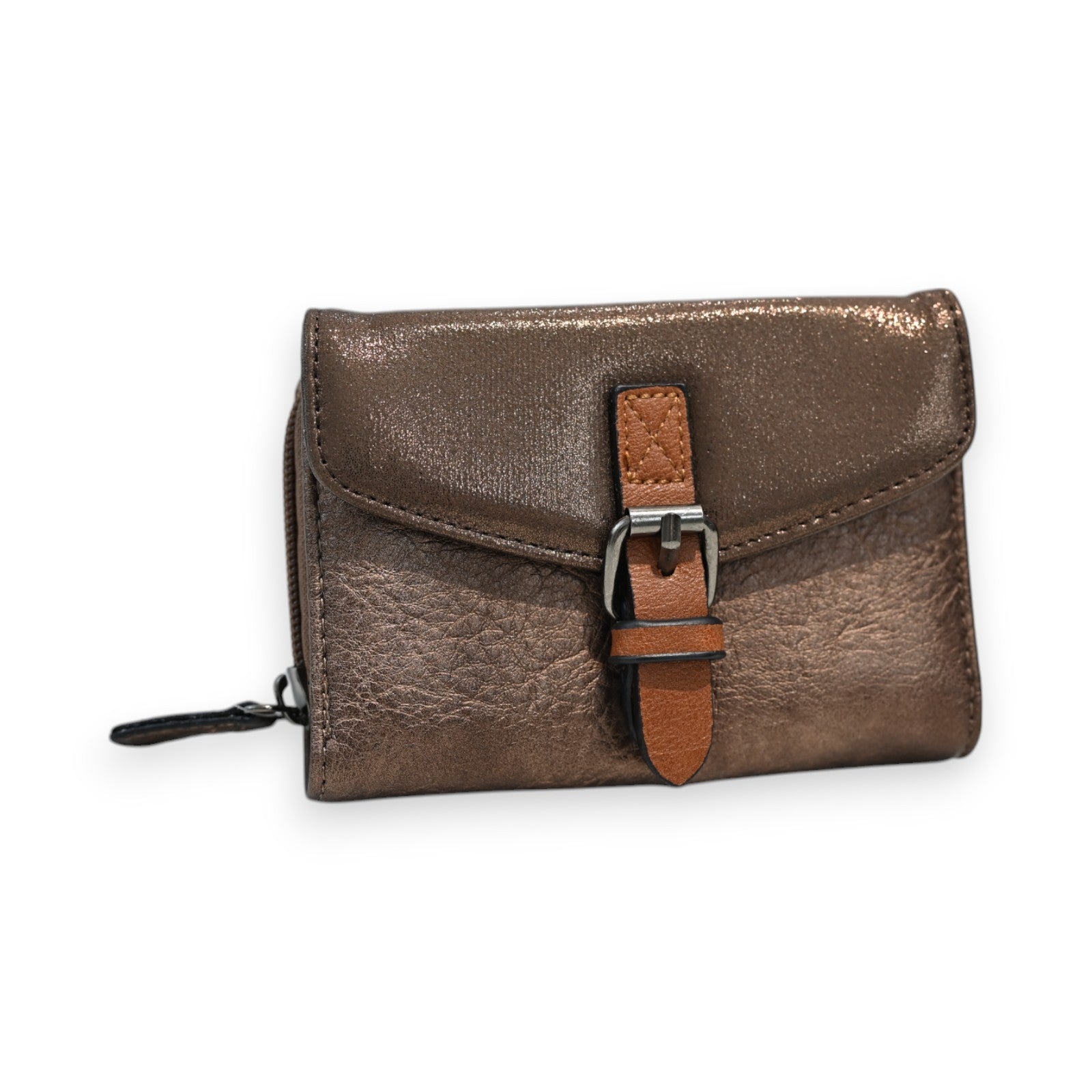 Kompakte Brieftasche Bronze Mélanie Paris
