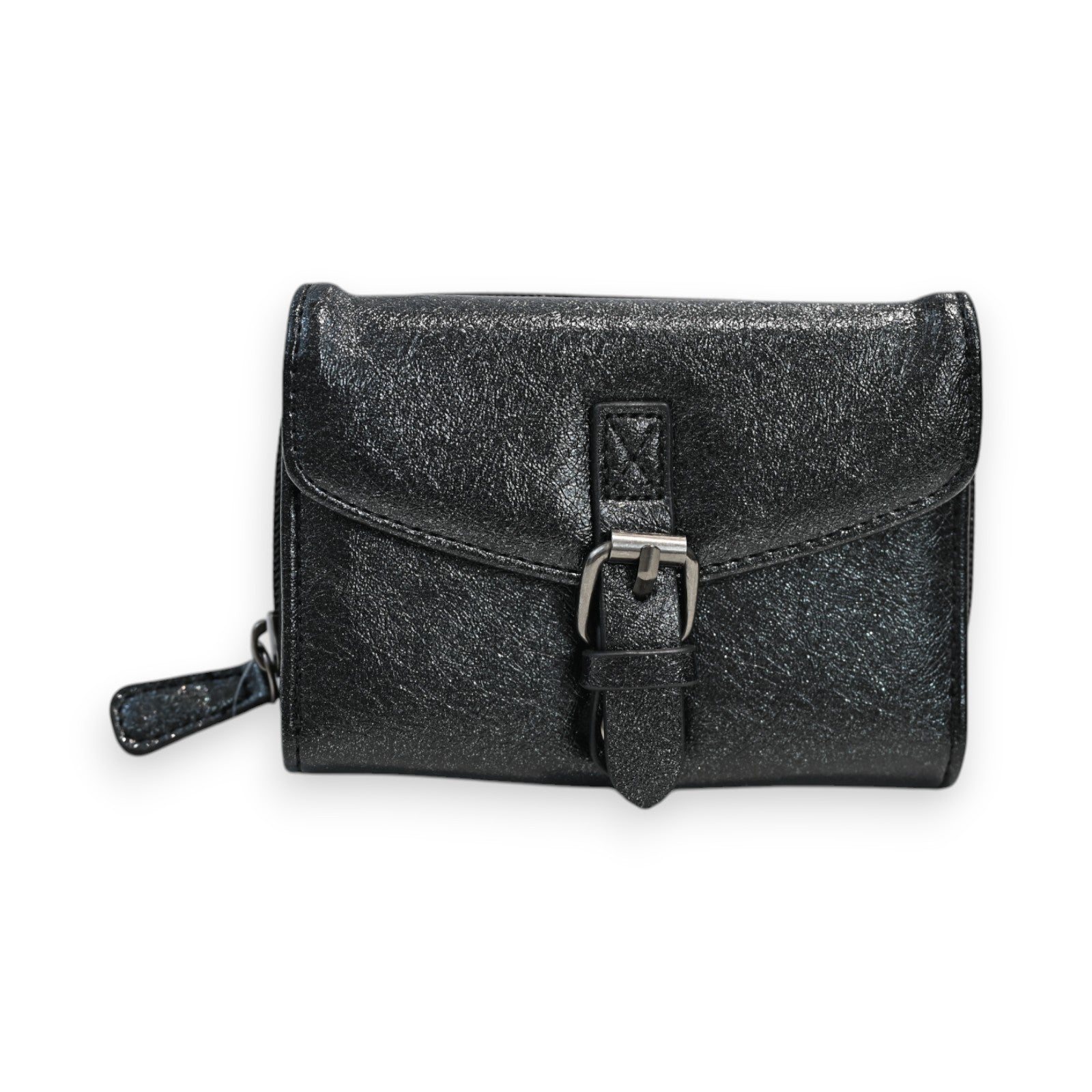 Kompakte Brieftasche Mélanie Paris Glänzend Schwarz