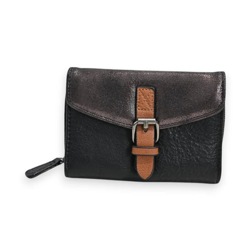 Kompakte Geldbörse Mélanie Paris Schwarz