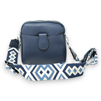 Kompakte marineblaue Umhängetasche