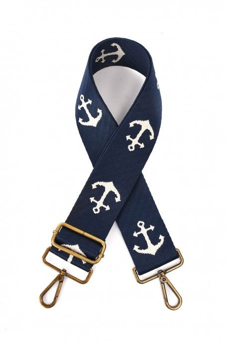 Schulterriemen Stoff Marine Anker