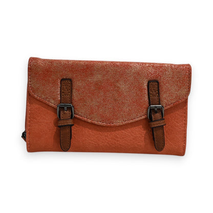 Melanie Paris Glitzer-Geldbörse Orange