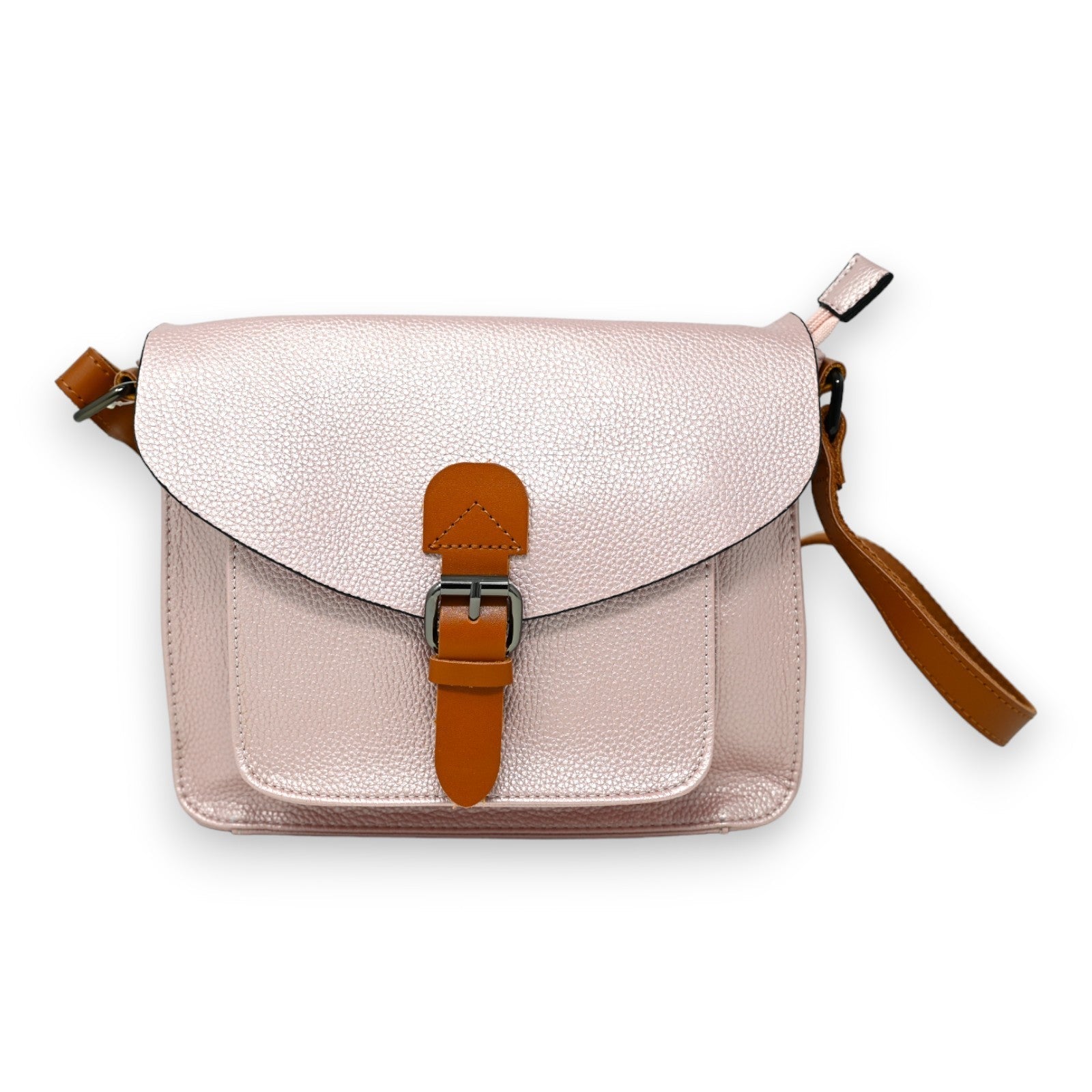 Metallic rosa Umhängetasche Schulranzen