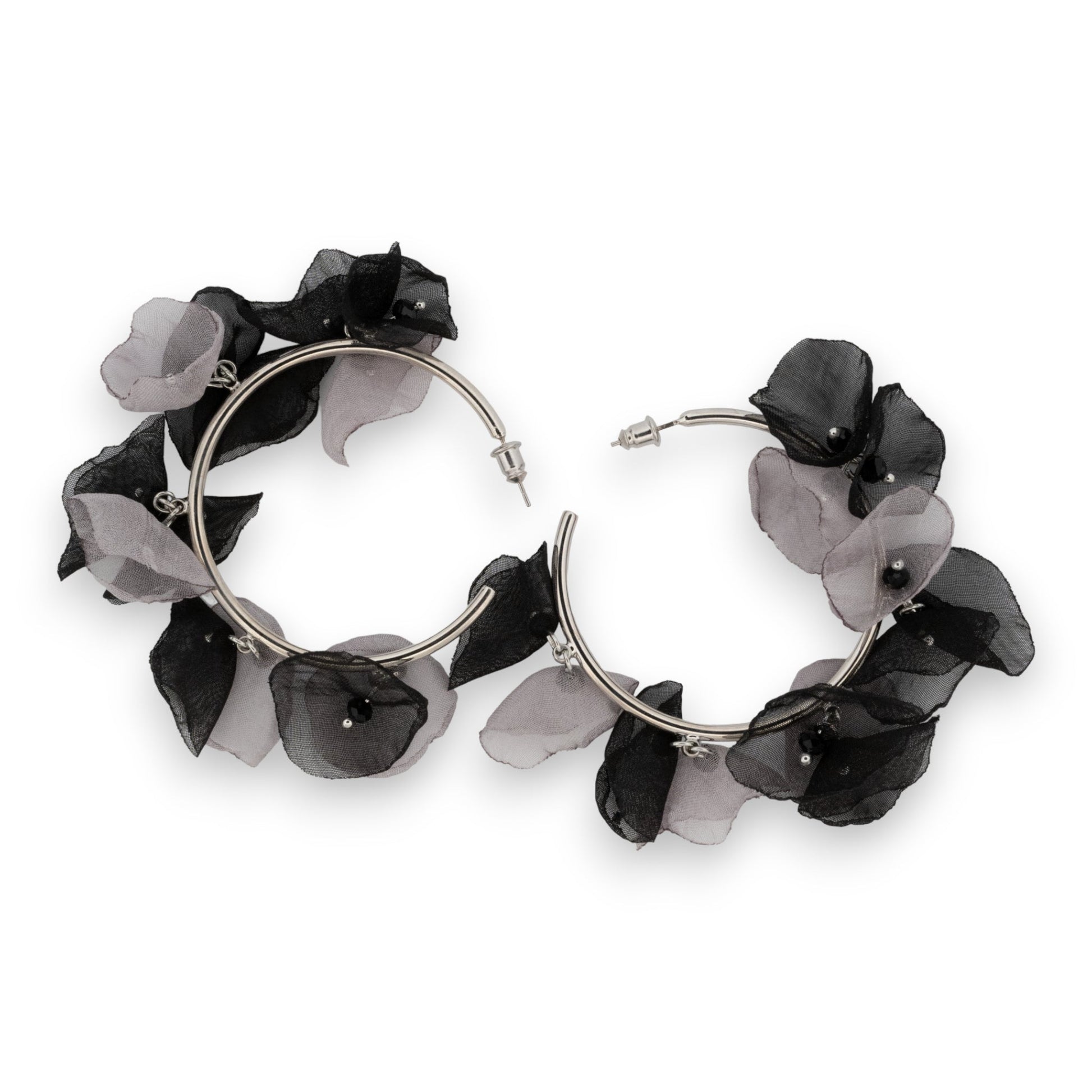 copy of Boucles d'oreilles créoles perles vert d'eau
