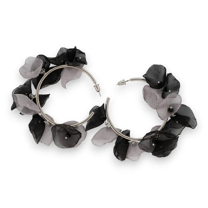 copy of Boucles d'oreilles créoles perles vert d'eau