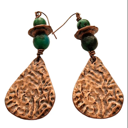 Ohrringe Metall Stein ethnisch