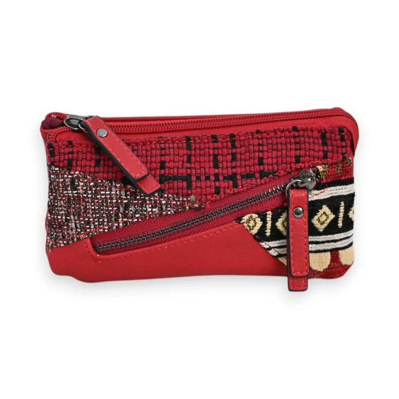 Patchwork Portemonnaie Rot Mélanie Paris