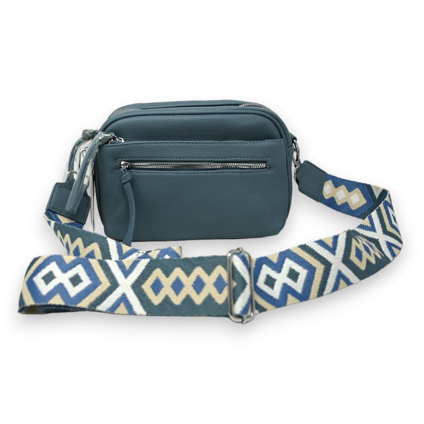 Quadratische Jeans-Blau Umhängetasche